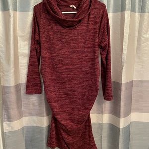 Maroon Maternity Dress